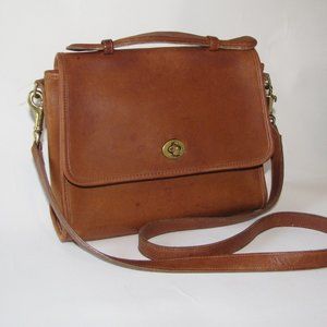 Vintage 1980's Coach Purse - Saddle Brown